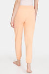 Zivame Soft Terry Fabric Knit Cotton Loungewear Pants - Peach Nectar — thumbnail 3